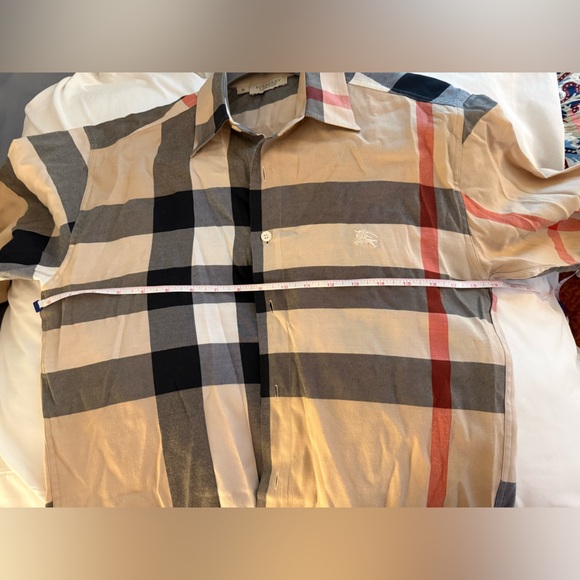 Burberry Beige and Black Plaid Shirt - Picture 6 of 6